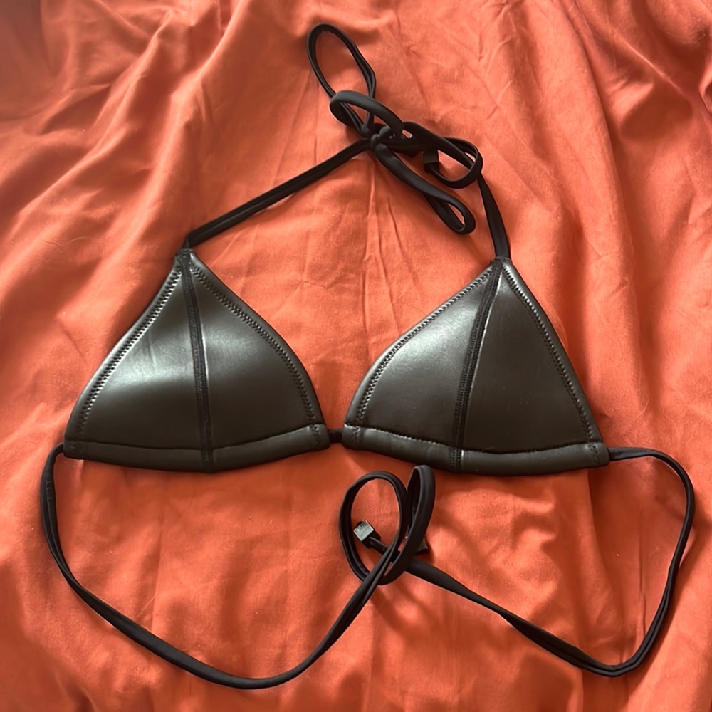 Triangl leather swimsuit